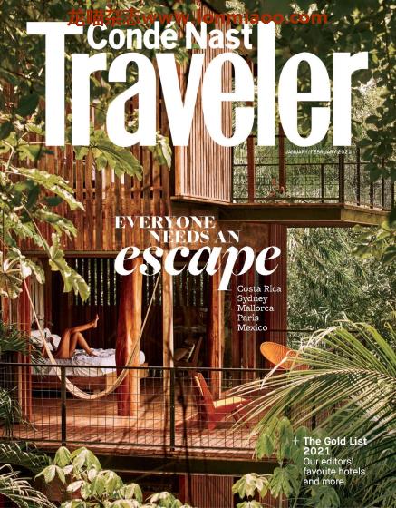 [美国版]Conde Nast Traveler 康德纳斯特旅游者 2021年1-2月刊